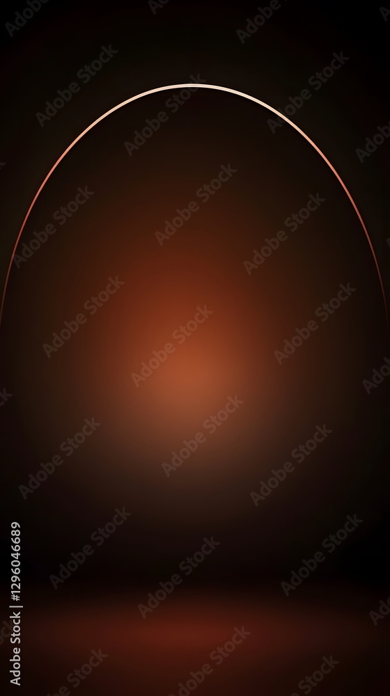Poster a gradient background with a glowing line forming an arch shape