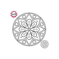 A Simple Mandala With An Elegant Design