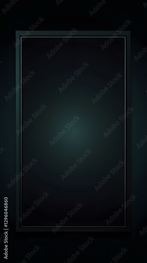 Poster a dark rectangular frame with a subtle gradient background