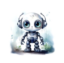 Kleiner Spielzeug Roboter Kinderbild	