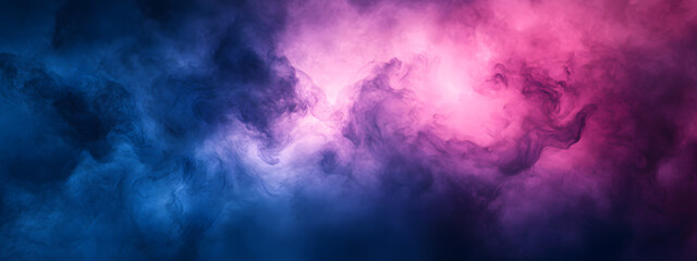 Fototapeta premium Abstract background with a gradient of blue and pink colors, blurred effect 