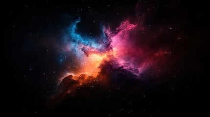 Fototapeta premium Colorful galaxy in the dark space.