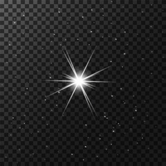 flash, star, halo, space, star in the sky