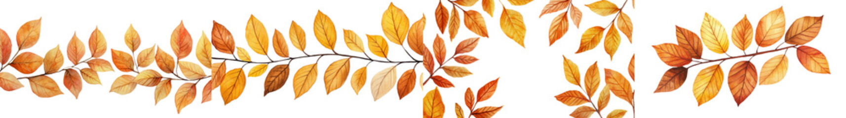 Vibrant autumnal foliage with various shades of orange red and yellow leaves against a natural background signaling the changing of seasons