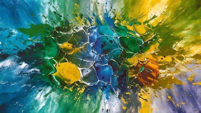 Abstract background with watercolour splash effect