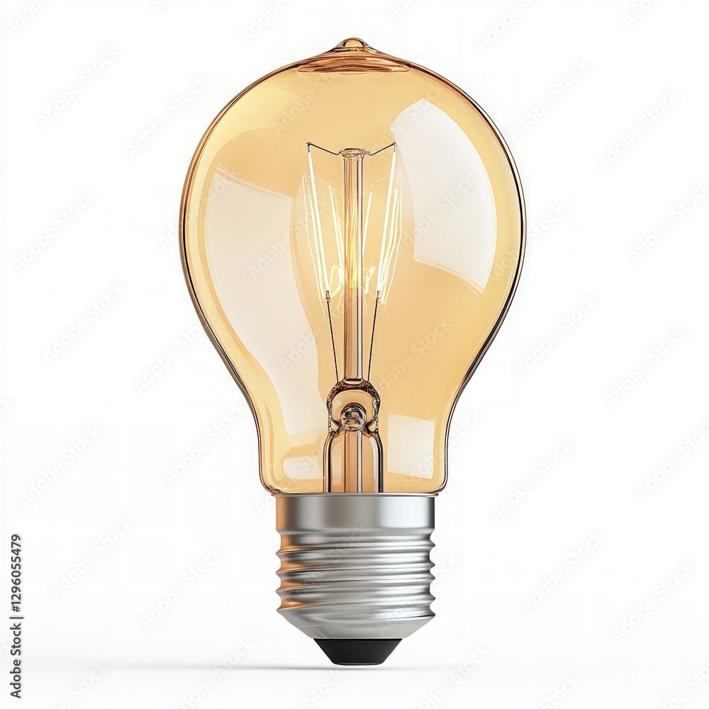Aufkleber standard light bulb showcasing a timeless design and essential role in modern lighting solutions and
