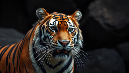 Obraz premium Portrait of a Bengal tiger - Closeup view of a Tiger