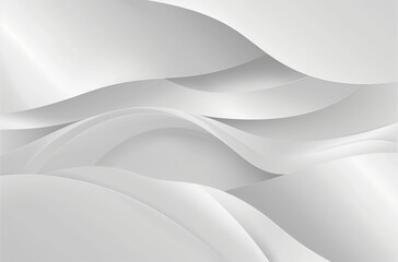White background with light gray geometric curves vector illustration in the style of flat design, simple style, white color palette, minimalism, soft edges and blurred details.