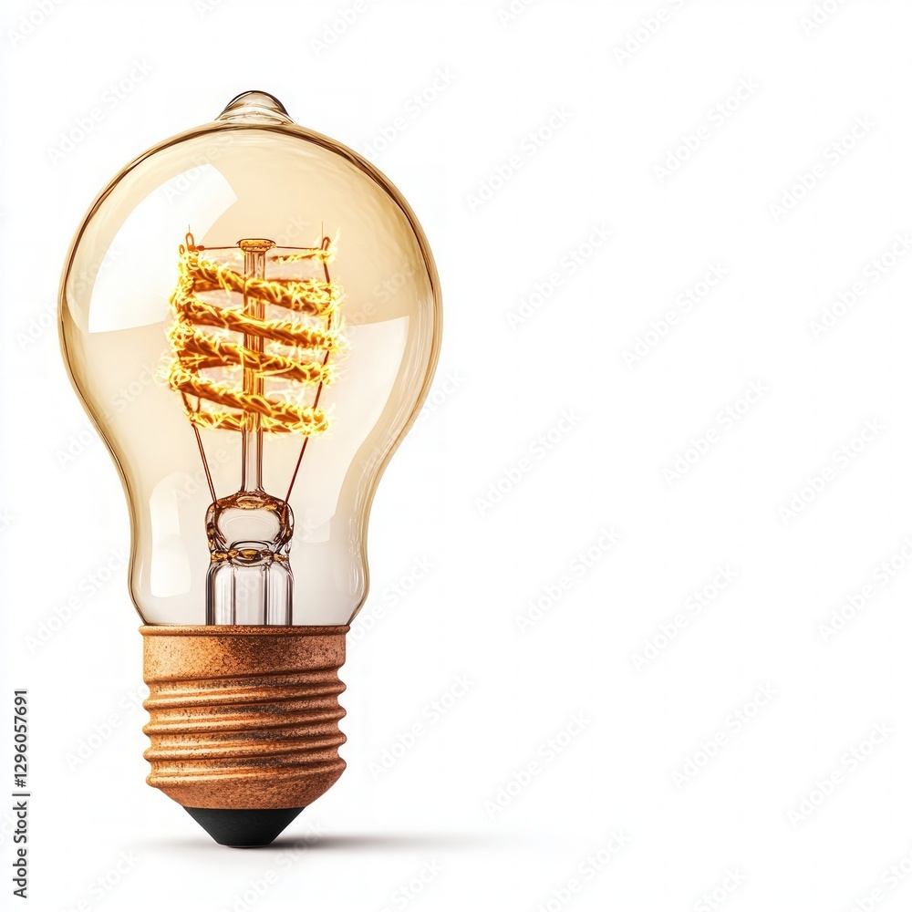 Aufkleber unique light bulb design featuring a smaller bulb inside, representing innovation and creativity in 