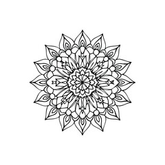 A Simple Mandala With An Elegant Design