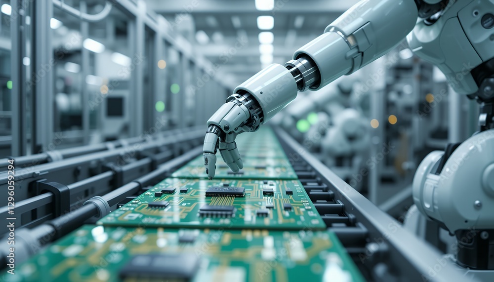 Poster robotic arm precision: automating microchip production with accuracy and speed