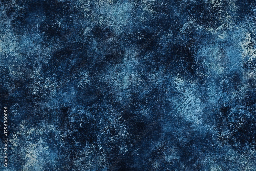 Poster rich blue texture blends with subtle hints of gold, creating dyn