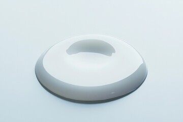 Minimalist design features smooth curves and subtle shadows, cre