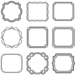 set of vintage frames