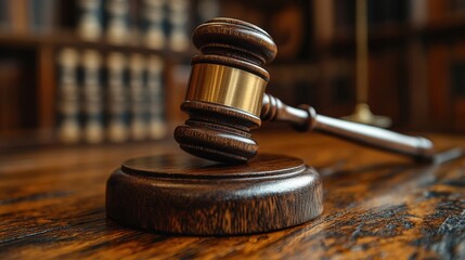 Close-up of a legal judge hammer and a lawyer, Divorced parents, and alimony, Concept of child support.