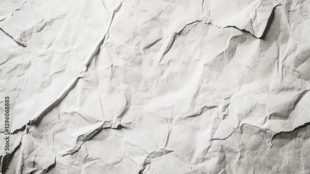 Poster this textured backdrop of crumpled paper evokes a sense of creativity in a workspace. the subtle wri