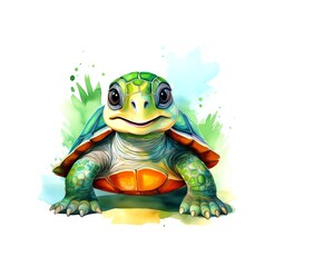 Schildkröte Aquarell Bild	