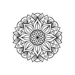 A Simple Mandala With An Elegant Design