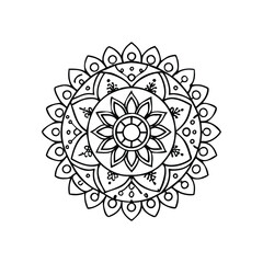 A Simple Mandala With An Elegant Design