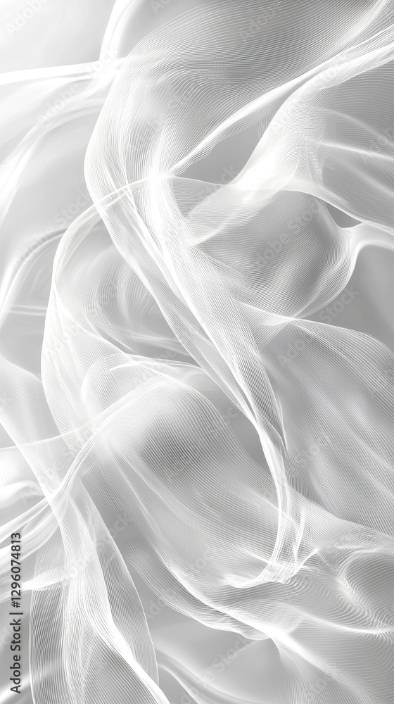 Aufkleber minimalist typography quote on a soft monochrome gradient background with elegant light reflections 