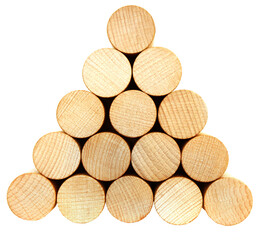 Geometric Harmony: Wooden Blocks in Perfect Symmetry