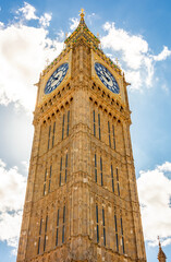 Big Ben tower in London, UK