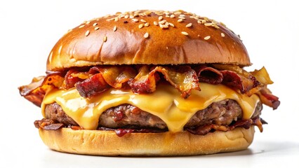 hamburger isolated on white