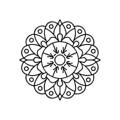 A Simple Mandala With An Elegant Design