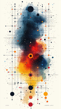 Trendsetting scatter plot showcasing data correlations with vibrant colors and elegant design suitable for professional presentations