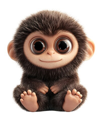 Obraz premium PNG Monkey illustration creature cartoon.