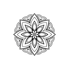 A Simple Mandala With An Elegant Design