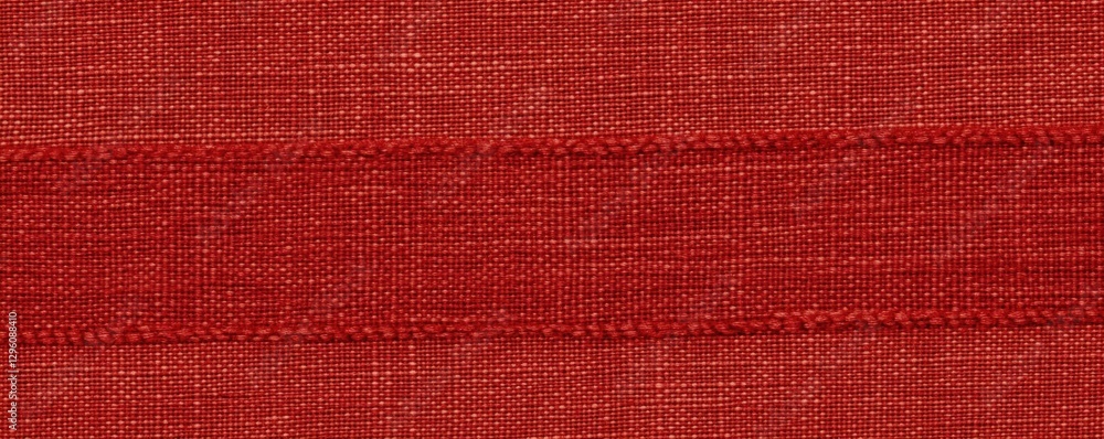 Poster a textured red fabric with a subtle, woven appearance, showcasing rich color and depth, suitable for