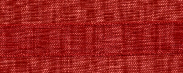 A textured red fabric with a subtle, woven appearance, showcasing rich color and depth, suitable for various design applications.