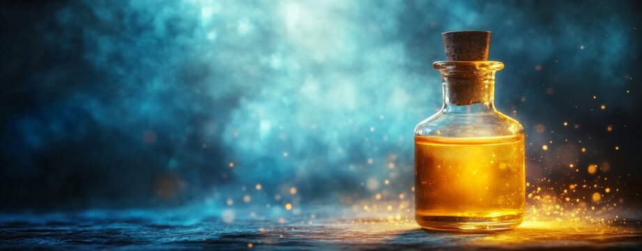 A close-up of a single glowing vaccine vial set against a dark backdrop, representing hope and protection in combating infectious diseases