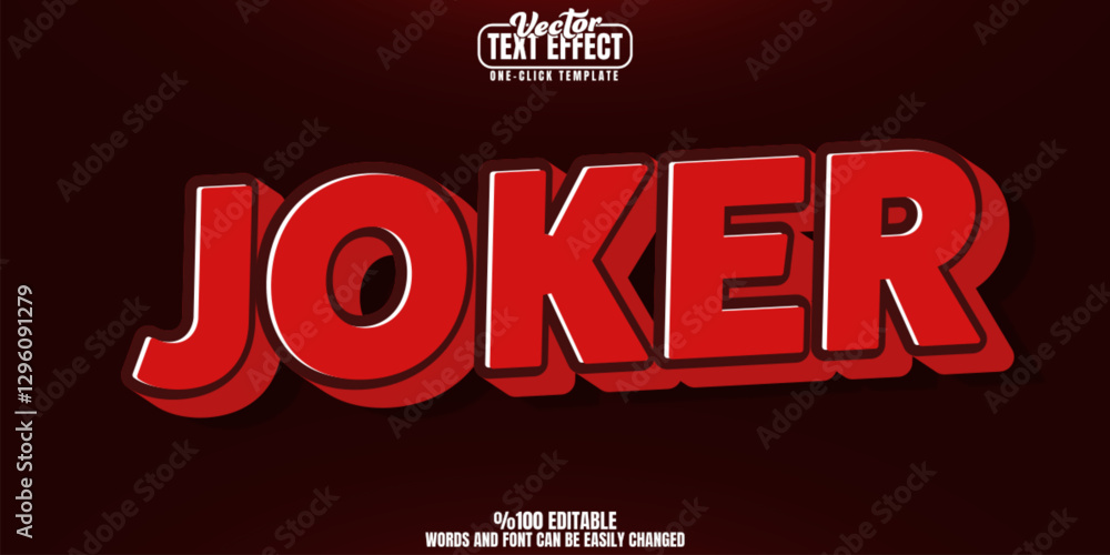 Poster retro editable text effect, customizable 80s and vintage 3d font style