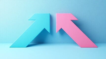 Clean arrow buttons with pastel backgrounds, great for UI design