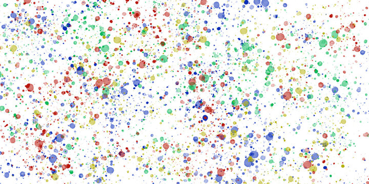 Pochlapane farbą tło. Wielokolorowa tapeta w plamy.