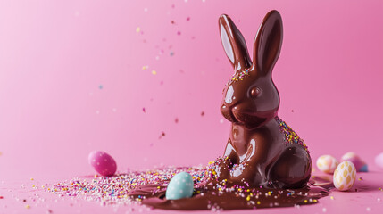 Easter bunny melting