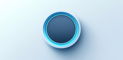 A blue circle with a white background. It is a circle