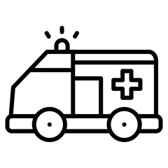 Ambulance Icon Element For Design