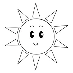 Sun Smiley Lineart.eps