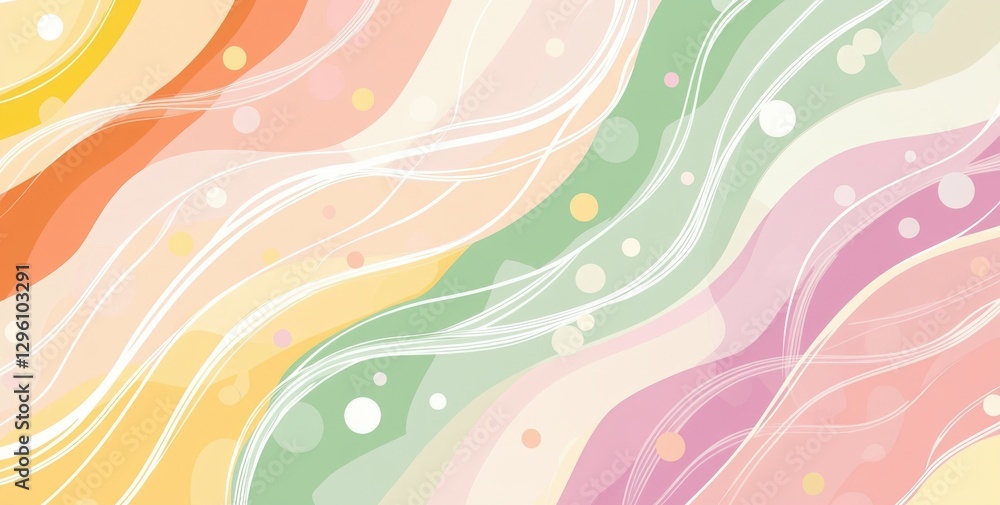 Poster a colorful, abstract background with a white line and a green line. the background is filled with ci