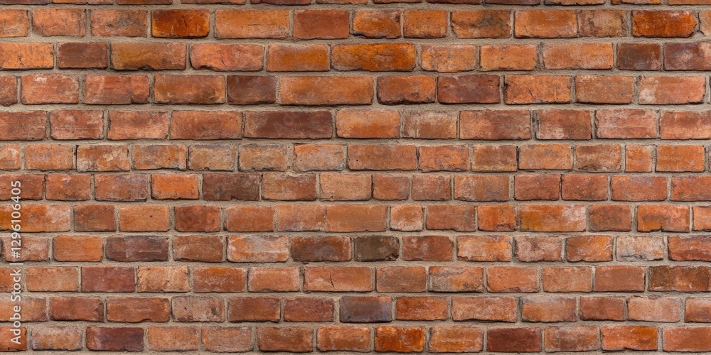 Poster a textured wall made of red bricks, showcasing a rustic and timeless appearance that adds character 