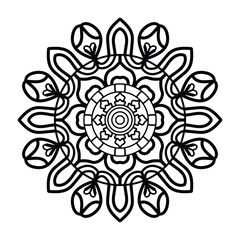 Adult coloring page Mandala. Arabic, Mandala Patterns