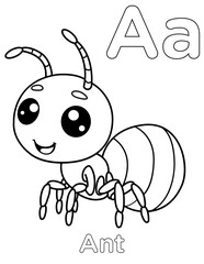 Alphabet letters Tracing Worksheet. ABC Activities and Exercises for kids. fun printable pages, educational game for kids