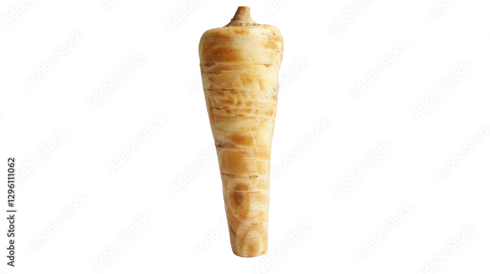 Poster parsnip root vegetable isolated on transparent background