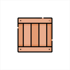 wooden cabinet isolated