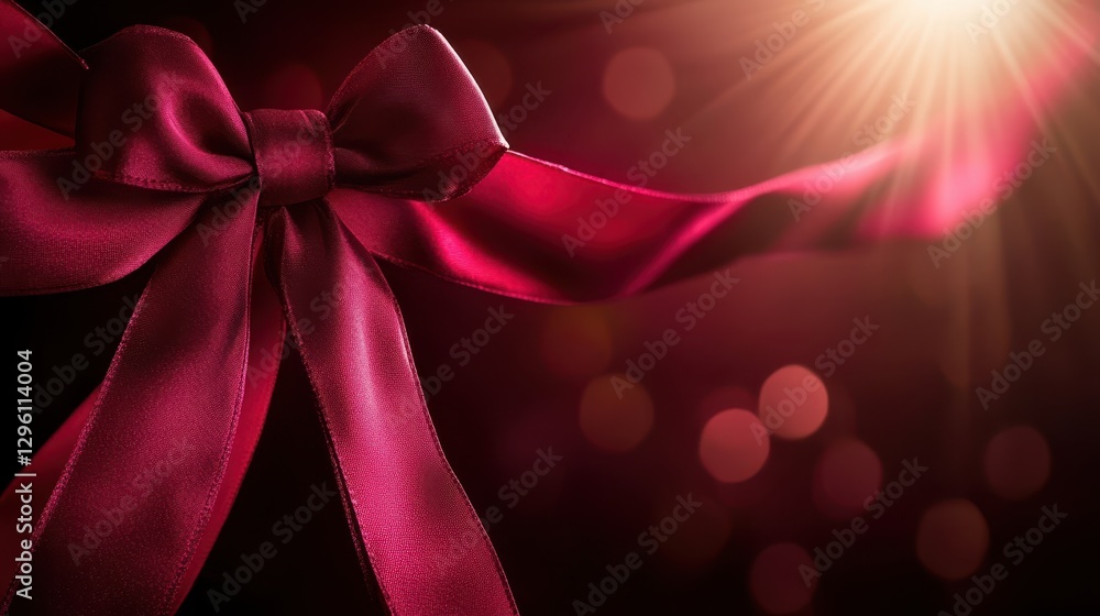 Poster arafed bow illuminated by a radiant light, creating a striking visual contrast and emphasizing its e