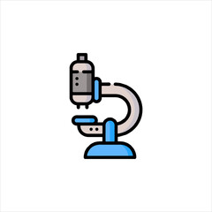 microscope isolated on white