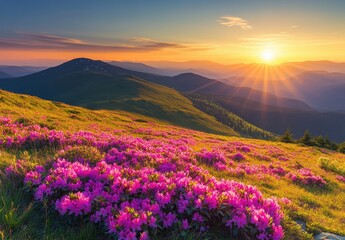 Mountaintop Rhododendron Sunset (2)
